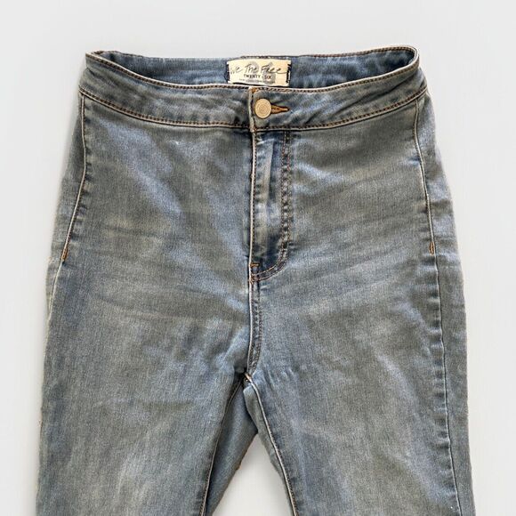 We the Free Jeans Womens 26 Blue Extreme Flare Bell-Bottoms‎ Float on Wide - Picture 3 of 10